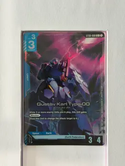 [ALT] ST08-008 Gustav Karl Type-00 C+ Gundam TCG Card Game Alternate Art Bandai - Image 1