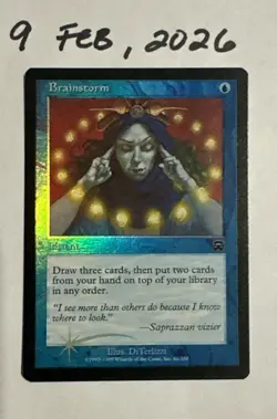 Brainstorm: 1999 Magic the Gathering - Mercadian Masques Foil - Image 1