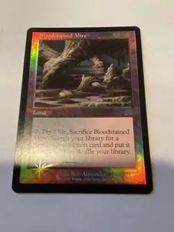RARE FOIL MTG Onslaught #313 Bloodstained Mire (Original Owner) - Image 3