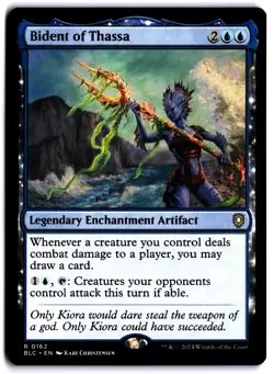 Bident of Thassa NM BLC Commander: Bloomburrow MTG - Image 1