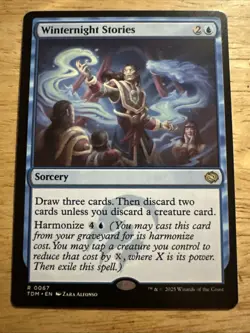 x1 Winternight Stories TDM Tarkir Dragonstorm MTG 67 RARE M/NM 1x - Image 1