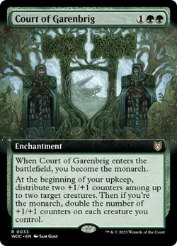 Court of Garenbrig *Alternate Frame* - WOC - NM - Magic The Gathering - MTG - Image 1