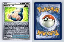 Snorlax Doll #175/182 SV Paradox Rift 2023 Reverse Holo Uncommon Pokemon TCG - Image 1