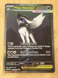 Pokemon TCG Mega Evolution Mega Absol EX SIR 180/132 NM - Image 1