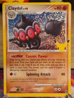 Claydol 15/106 holo Celebrations: Classic Collection Pokemon NM - Image 1