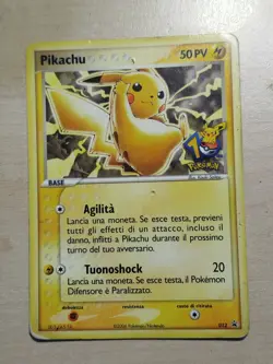 Pikachu Black Star ITA PROMO 012 - Pokemon 10th ANNIVERSARIO 2006 - Image 2