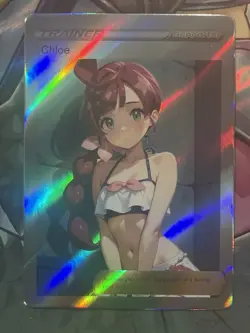 Pokemon Chloe Anime Waifu Custom DIY Trainer Art Pokemon card - Image 3