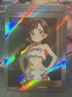 Pokemon Chloe Anime Waifu Custom DIY Trainer Art Pokemon card - Image 1