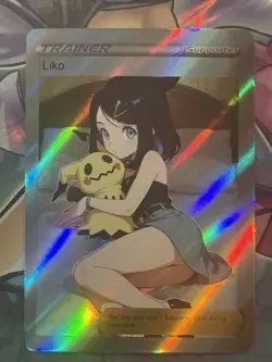 Pokemon Liko Anime Waifu Custom DIY Trainer Art Pokemon card - Image 1