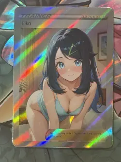 Pokemon Liko Anime Waifu Custom DIY Trainer Art Pokemon card - Image 2