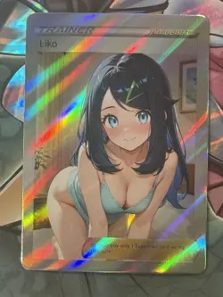 Pokemon Liko Anime Waifu Custom DIY Trainer Art Pokemon card - Image 3