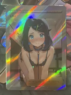 Pokemon Liko Anime Waifu Custom DIY Trainer Art Pokemon card - Image 2