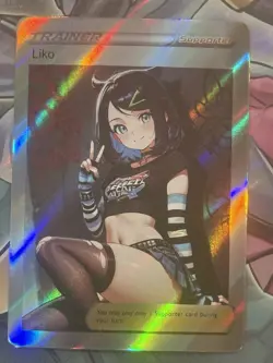 Pokemon Liko Anime Waifu Custom DIY Trainer Art Pokemon card - Image 2