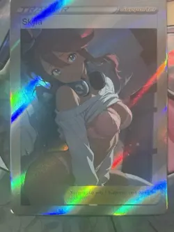 Pokemon Skyla Anime Waifu Custom DIY Trainer Art Pokemon card - Image 2