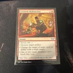 Mtg Untimely Malfunction - Duskmourn: House of Horror + Bonus Foils - Image 1