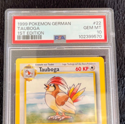1999 Pokemon German Tauboga Pidgeotto 1st edition #22 Graded Gem Mint PSA 10 - Image 2