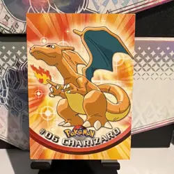 2000 Topps Pokemon TV Animation Series Black Logo #06 Charizard - Image 1
