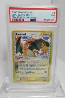 2006 Pokemon ex Charizard Holo Crystal Guardians 4/100 PSA 7 - Image 1