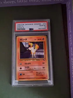Psa 10 Pokemon Japanese Vending Series 1997 Ponyta #077 - Image 1