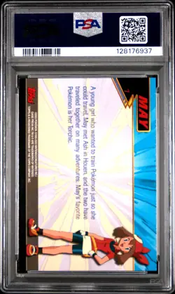 2003 TOPPS POKEMON ADVANCED #7 MAY PSA 8 - Image 2