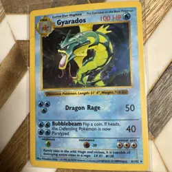 Pokemon Base Set - Gyrados 6/102 Holo(Shadowless)! 1999’ Vintage - Image 1