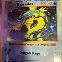 Pokemon Base Set - Gyrados 6/102 Holo(Shadowless)! 1999’ Vintage - Image 3