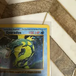 Pokemon Base Set - Gyrados 6/102 Holo(Shadowless)! 1999’ Vintage - Image 5