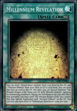 Millennium Revelation - Super Rare 1st Edition LED7-EN006 - NM - YuGiOh - Image 1