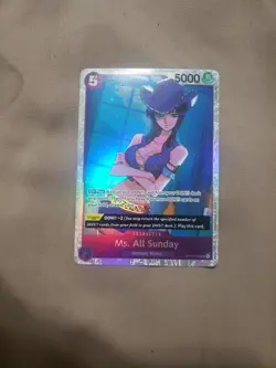 Ms. All Sunday One Piece TCG Kingdom of Intrigue OP04-064 SR Holo Super Rare - Image 1