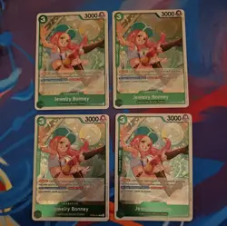 Jewelry Bonney Playset PRB02-004 4 Card Set Best Vol.2 One Piece TCG English NM - Image 1