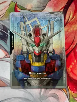 Gundam Aerial Resource GD01-R009 C+ Alt Art Gundam Card Game Foil - Image 1