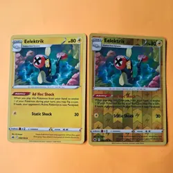 Reverse Holo ELEKTRIK 048/159 & non holo Crown Zenith pokemon cards SWSH bundle - Image 3