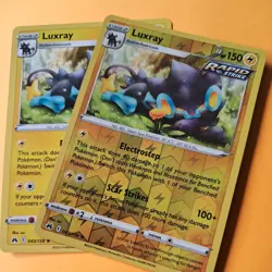 Reverse Holo LUXRAY 043/159 & non holo Crown Zenith SWSH pokemon cards bundle - Image 1