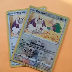 Reverse Holo ORANGURU 119/159 & non holo Crown Zenith SWSH pokemon cards bundle - Image 1