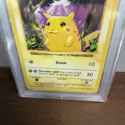 1999 Pokemon Game Pikachu Red Cheeks Shadowless PSA 9 Mint #58/102 - Image 3