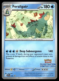 FERALIGATR 213 Promo Scarlet & Violet Pokemon NM - Image 1