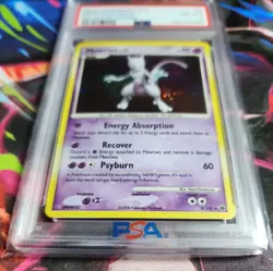 2008 POKEMON DIAMOND & PEARL MAJESTIC DAWN #9 MEWTWO-HOLO PSA 8 - Image 3