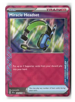 Miracle Headset 183/191 ACE SPEC Rare Surging Sparks Pokemon Near Mint - Image 1