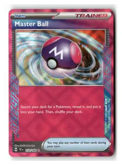 Master Ball 153/162 ACE SPEC Rare Temporal Forces Pokemon Near Mint - Image 1
