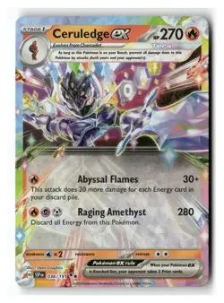Ceruledge ex 036/191 Double Rare Surging Sparks Pokemon Near Mint - Image 1