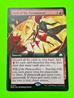 MTG March of the Machine ( Path of the Pyromancer ) Rare Extended Art - Image 1