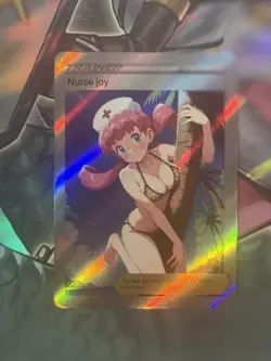 Pokemon Nurse Joy Anime Waifu Custom DIY Trainer Art Pokemon card - Image 1