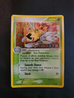 Ninjask Holographic Deoxys Stamped 13/107 LP Pokemon Card Tcg See Pics - Image 1