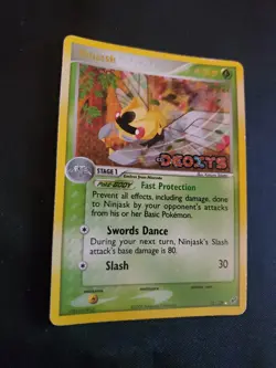 Ninjask Holographic Deoxys Stamped 13/107 LP Pokemon Card Tcg See Pics - Image 2