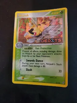 Ninjask Holographic Deoxys Stamped 13/107 LP Pokemon Card Tcg See Pics - Image 3