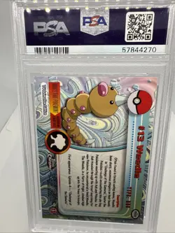 Pokemon 2000 Topps Chrome #13 Weedle Seedle PSA 9 - Image 2