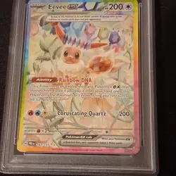 Pokemon Eevee ex 167/131 Sv: Prismatic Evolutions Special Illustration Rare Holo - Image 3