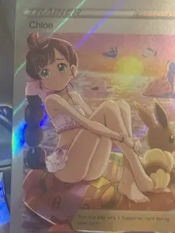 Pokemon Chloe Anime Waifu Custom DIY Trainer Art Pokemon card - Image 3