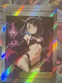 Pokemon Liko Anime Waifu Custom DIY Trainer Art Pokemon card - Image 1