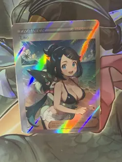 Pokemon Liko Anime Waifu Custom DIY Trainer Art Pokemon card - Image 2